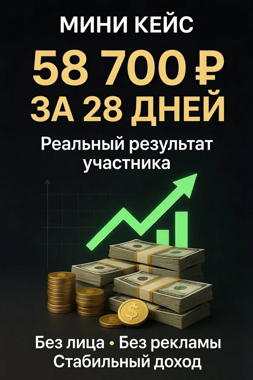 🔥 Самая простая схема для старта в 2026 году
Хочешь первые деньги без вложений и без опыта?
Самый б