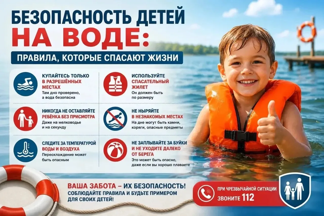 📌Безопасность детей на воде: правила, которые спасают жизни