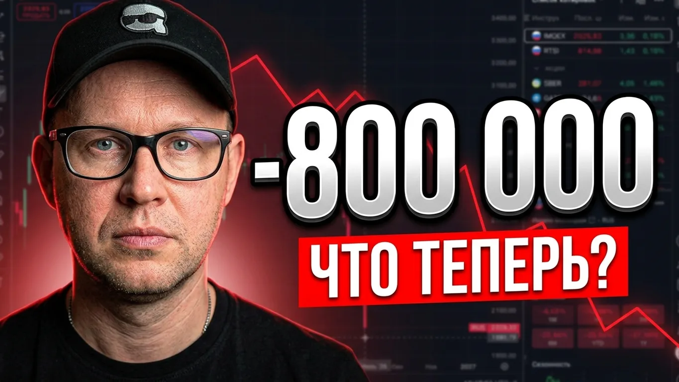 Мой портфель в минусе на 800 000 рублей