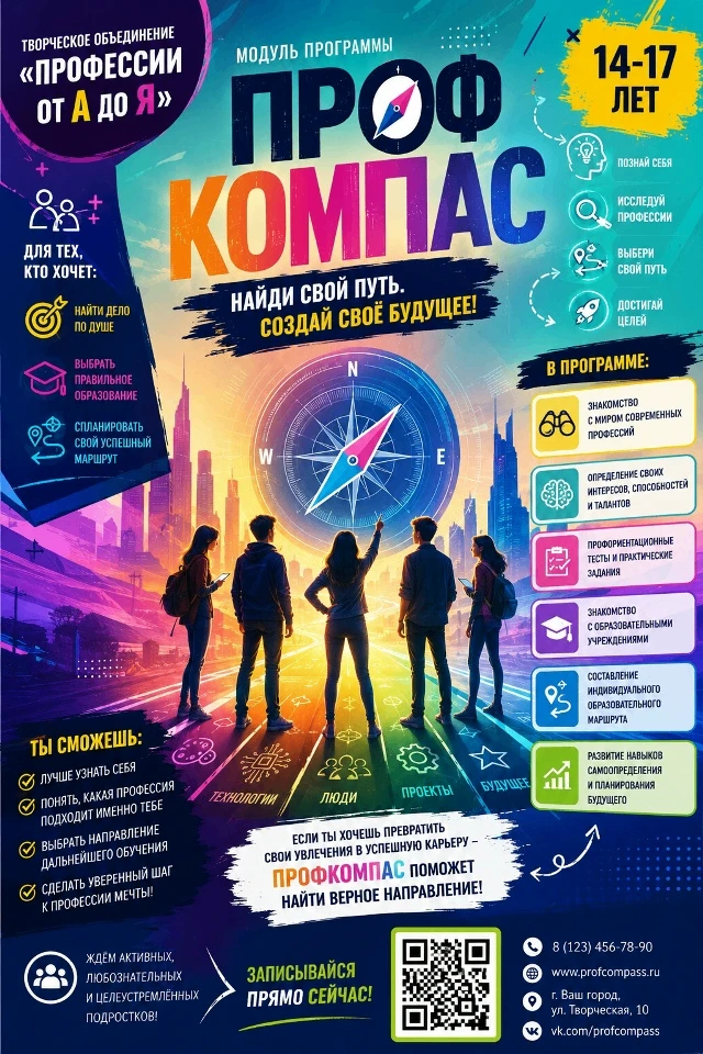 ✨ Сегодня недостаточно просто хорошо учиться. Важно понимать, куда двигаться дальше.
Каждый родитель