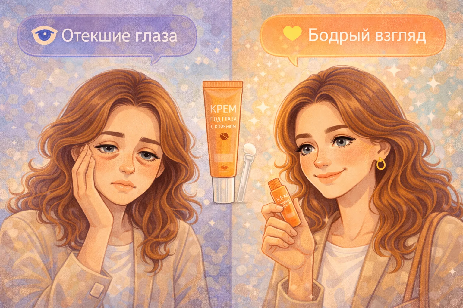 По-честному: крем под глаза с кофеином — штука рабочая.  Не в смысле, что он уберёт возраст и вернёт