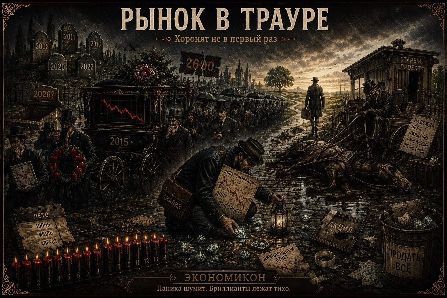 Рынок в трауре!

Вот и закончилась еще одна неделя печали и уныния. Российский фондовый рынок докати
