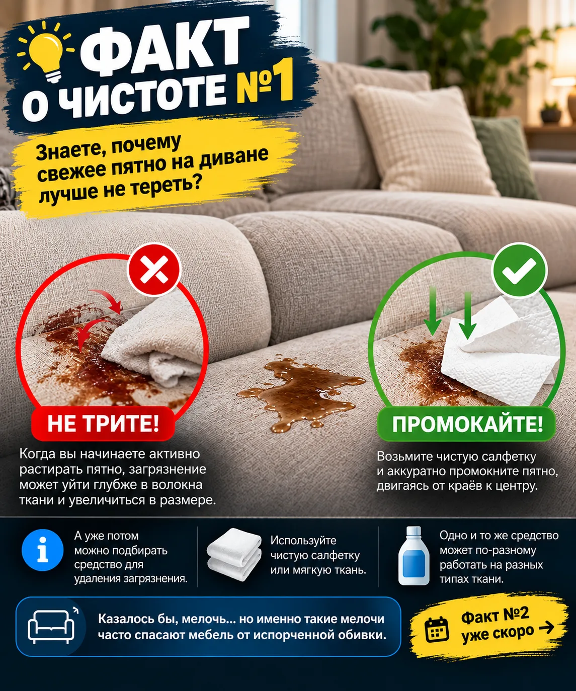 🧽 ФАКТ О ЧИСТОТЕ №1