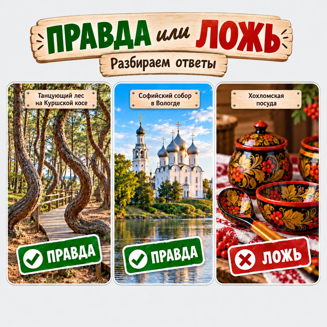 Правда или ложь? Разбираем ответы!