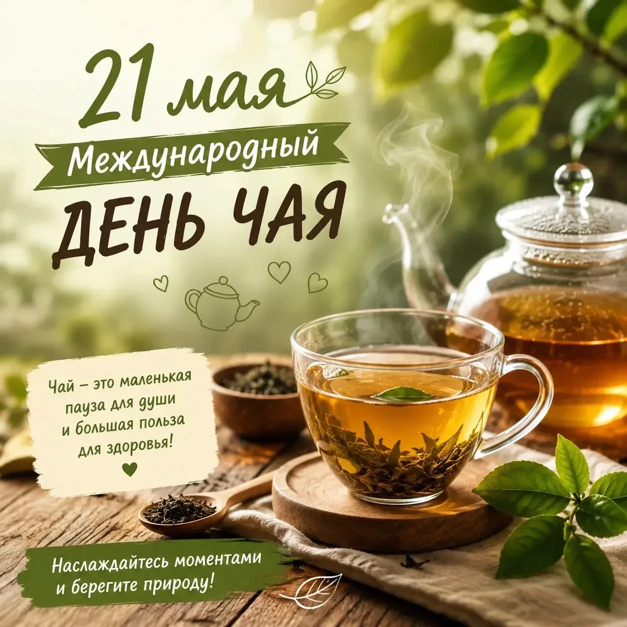 Сегодня отмечается Международный день чая — напитка, который любят миллионы людей по вс...