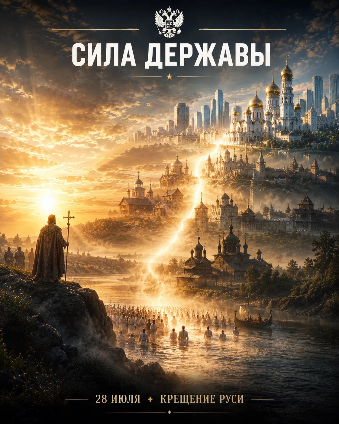 28 июля – День Крещения Руси 🇷🇺

От купели в Днепре – к современной России. Через века, сохраняя д