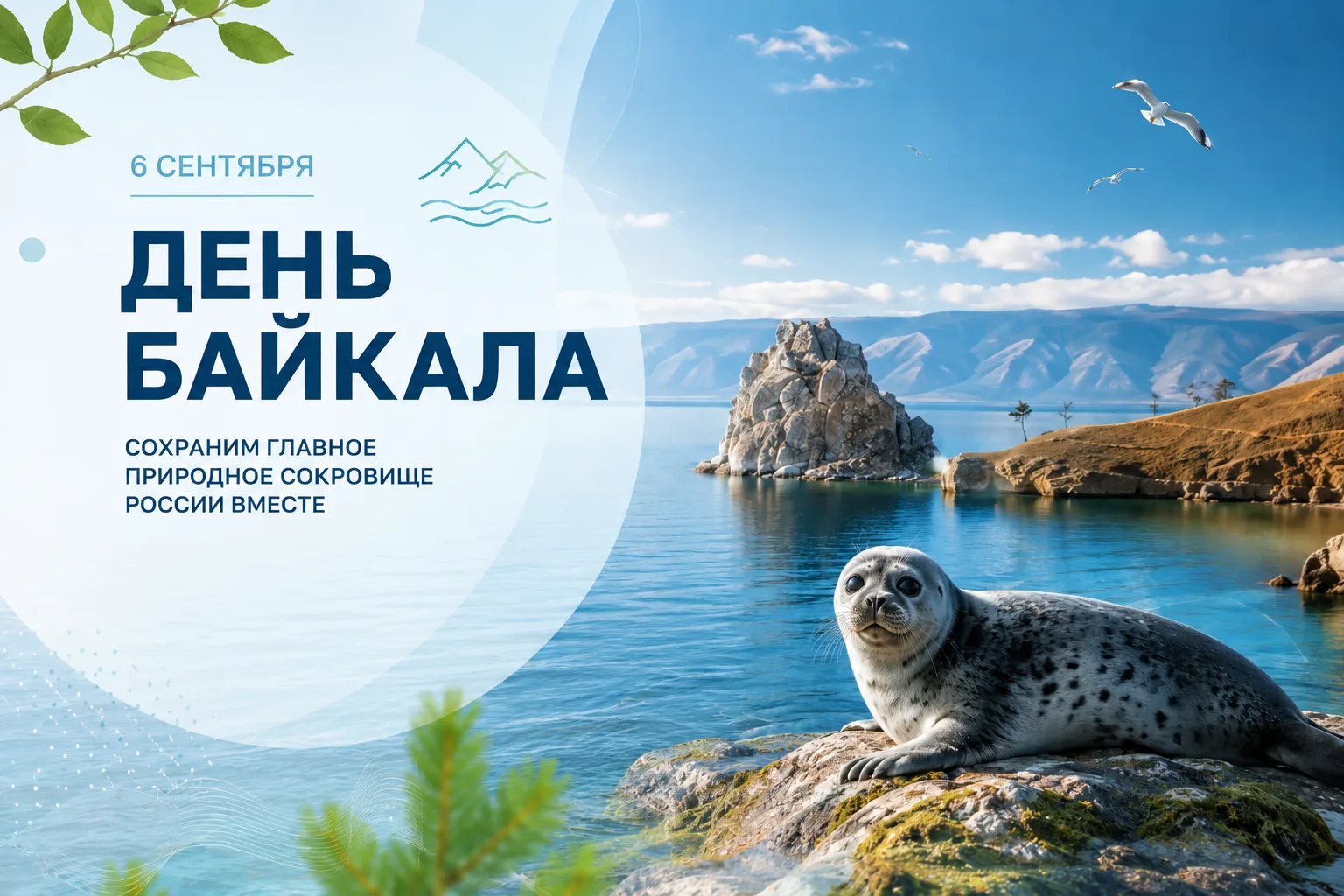 🌊6 сентября – День Байкала!