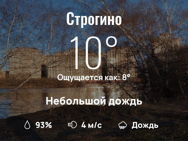 Что с погодой в Строгино?