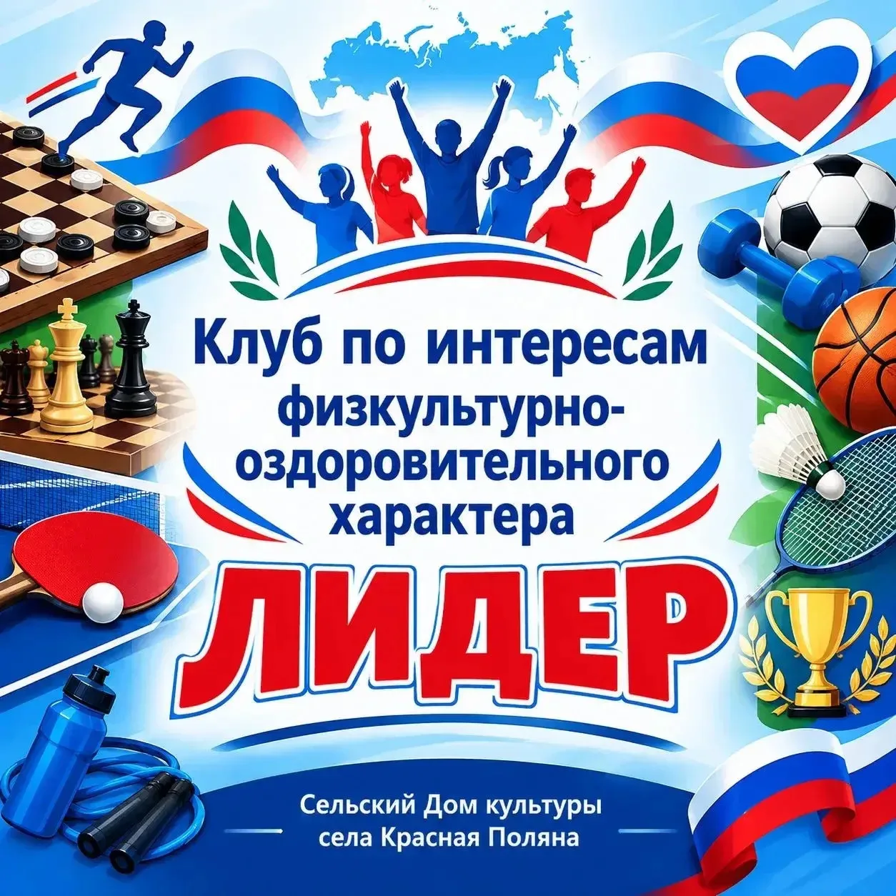 Звон ракеток и отличное настроение: в Доме культуры села Красная Поляна прошла трениров...