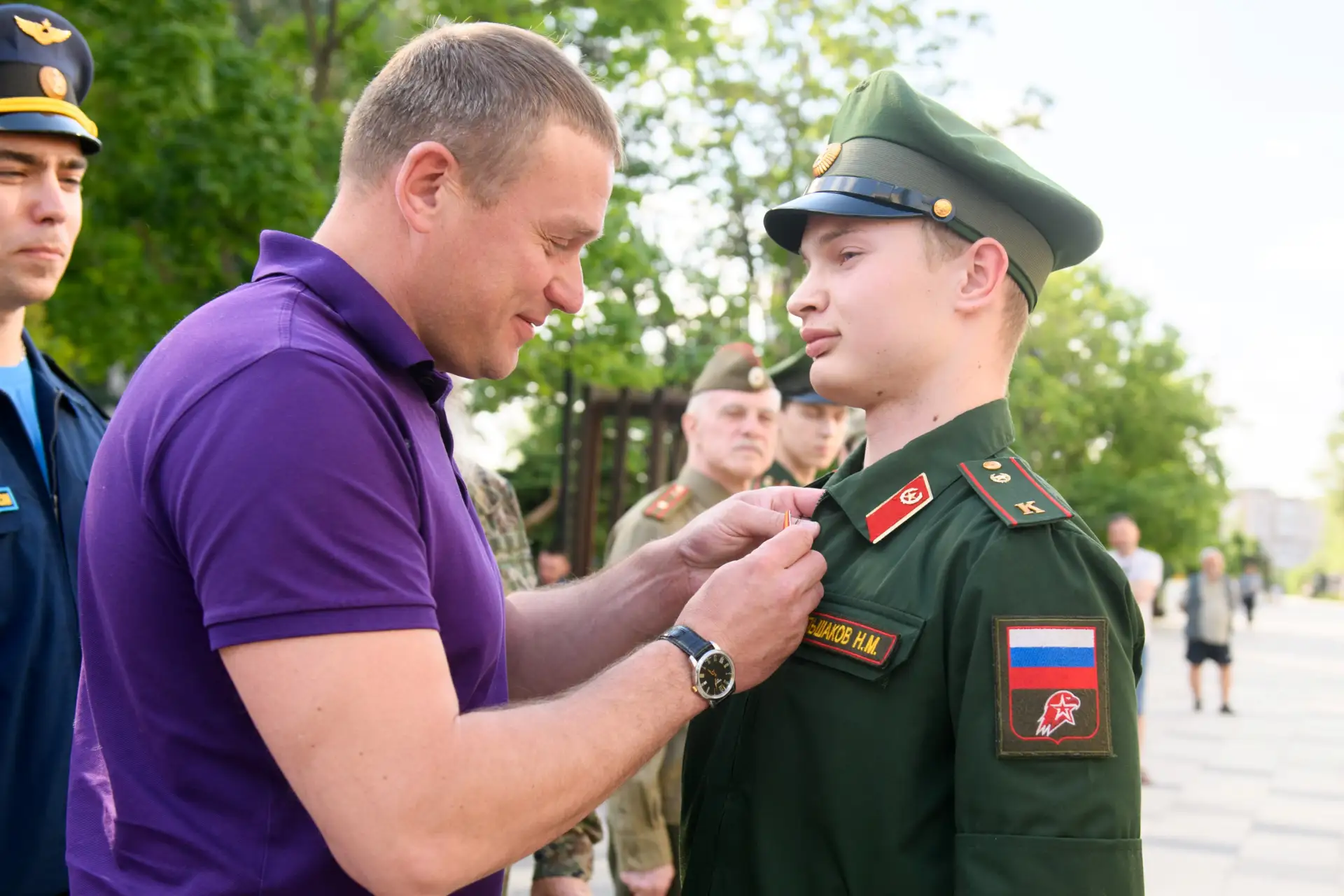 05.06.2026. У мемориала «Звезда израненная» прошла церемония вручения грамот и медалей «Юнармейская 