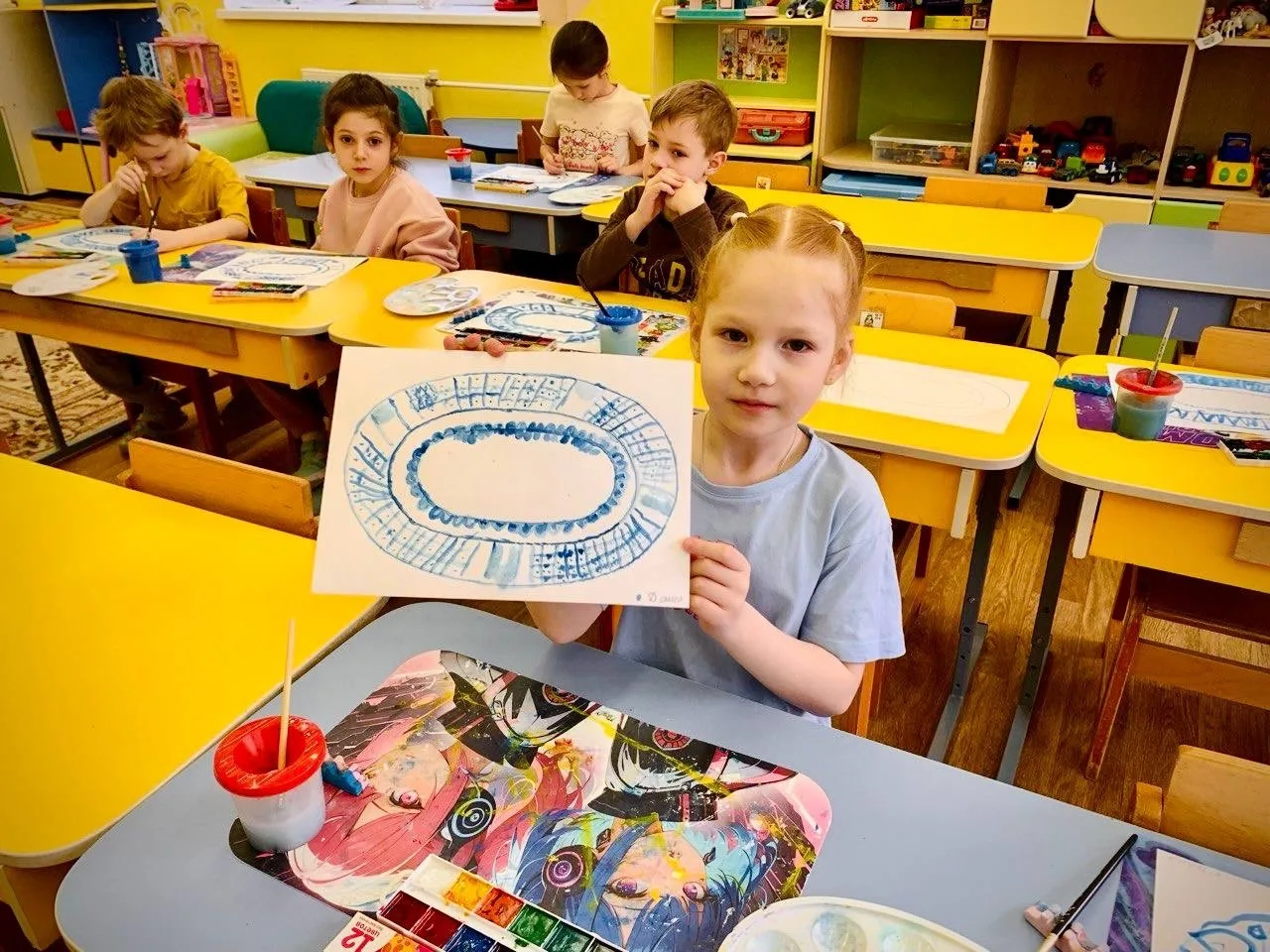 🎨 В Изумрудном городе завершился проект «Сказочная Гжель»  Под руководством воспитателей Ступиной Ли