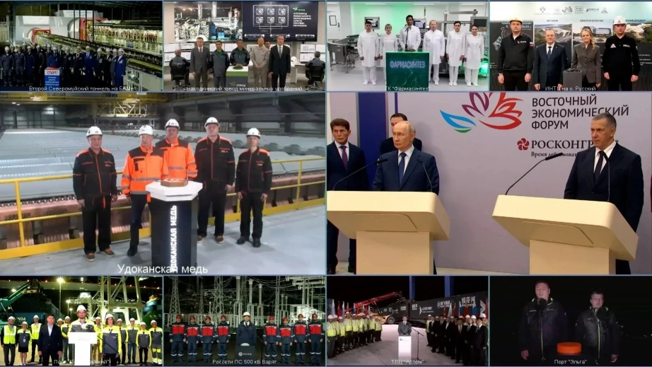 ✅ Владимир Путин дал старт работе угольного морского терминала «Порт Эльга»