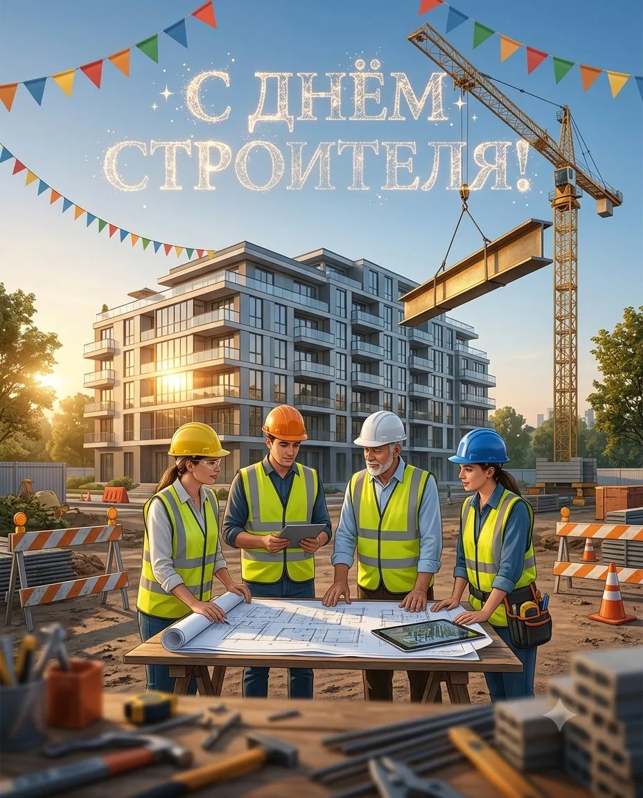 С Днем строителя! 🏗️