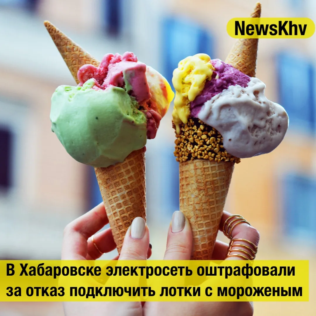 🍦 В Хабаровске электросеть оштрафовали за отказ подключить лотки с мороженым