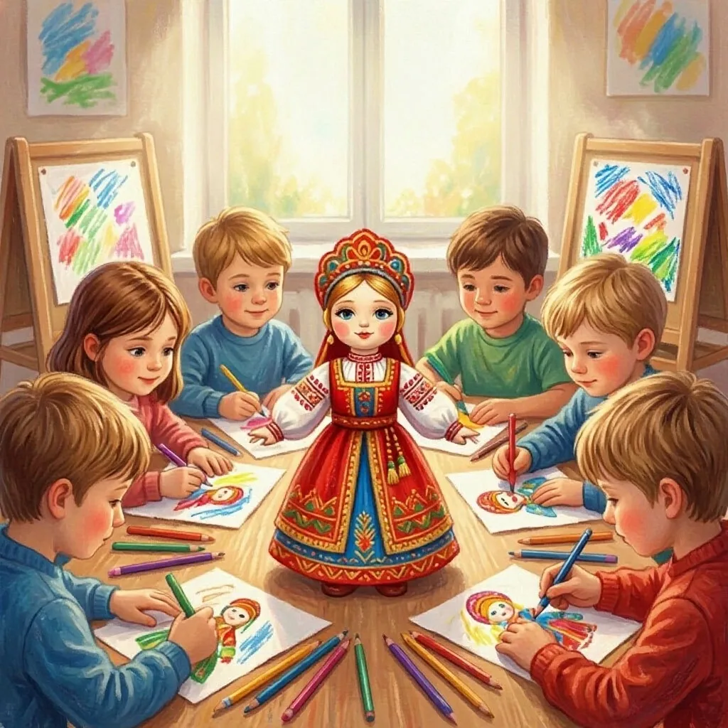 🎨 Кукла в национальном костюме: творчество в группе № 1! 🎨