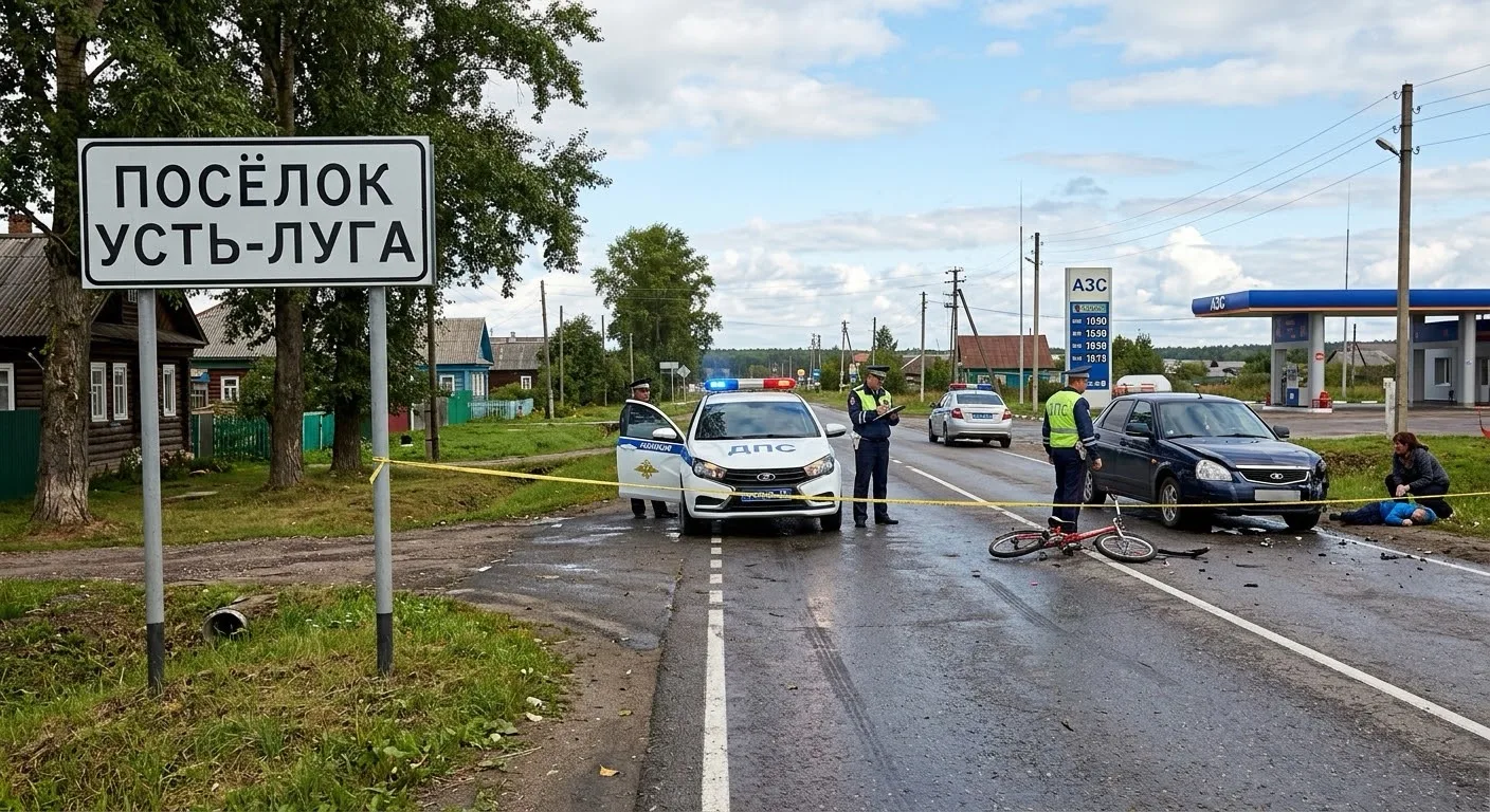 ‼️Срочно ‼️ Ребенка в пос. Усть-Луга сбила машина возле бензоправки.
