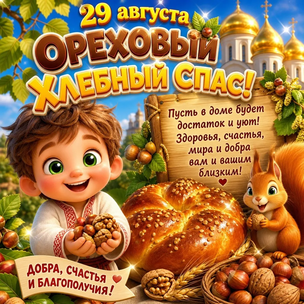 29 августа — Ореховый и Хлебный Спас!