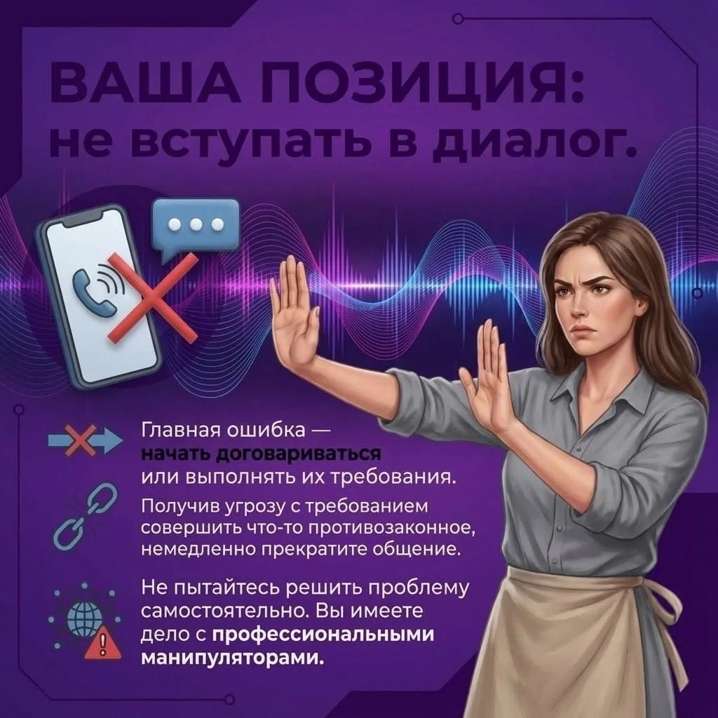 ⚠️ Внимание! Мошенники пользуются моментом, когда вы расслаблены.  Их главный инструмент — страх и м