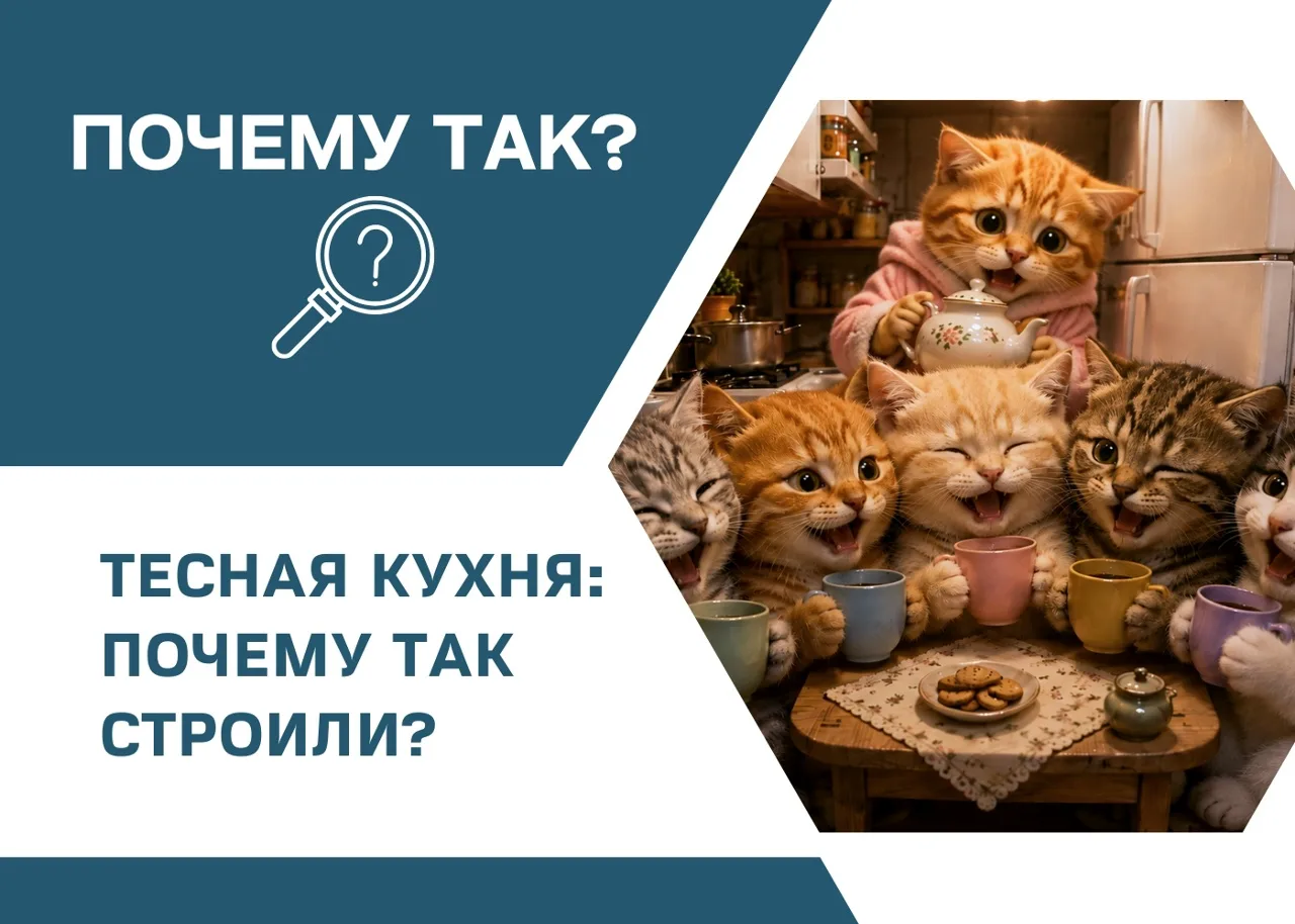 Во многих квартирах из нашего детства кухня была совсем небольшой — 5-6 квадратных метров. Сегодня э