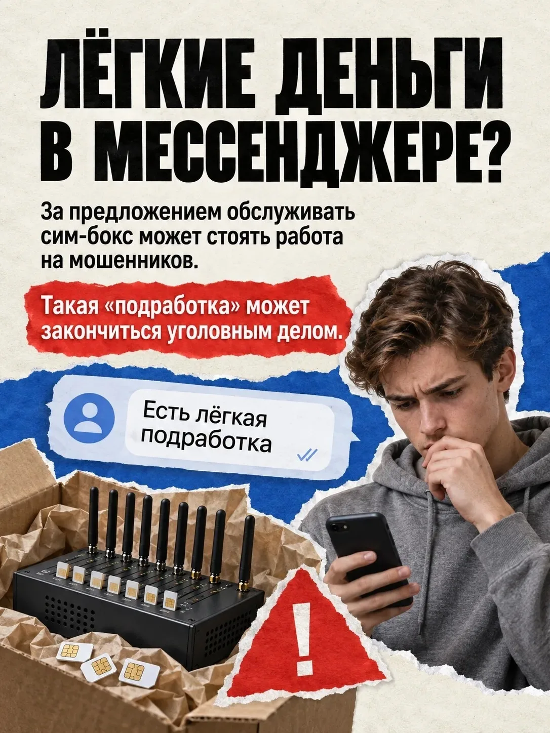 ⚖️ Липчан предупреждают об уголовной ответственности за «легкий заработок» в роли дропп...