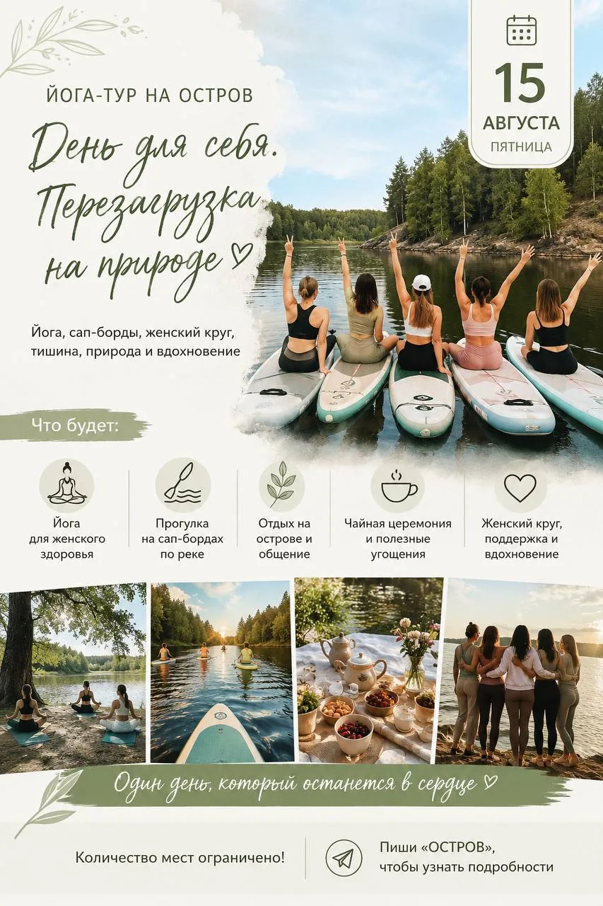 Терапия, которую не нужно объяснять: сап, вода и остров.