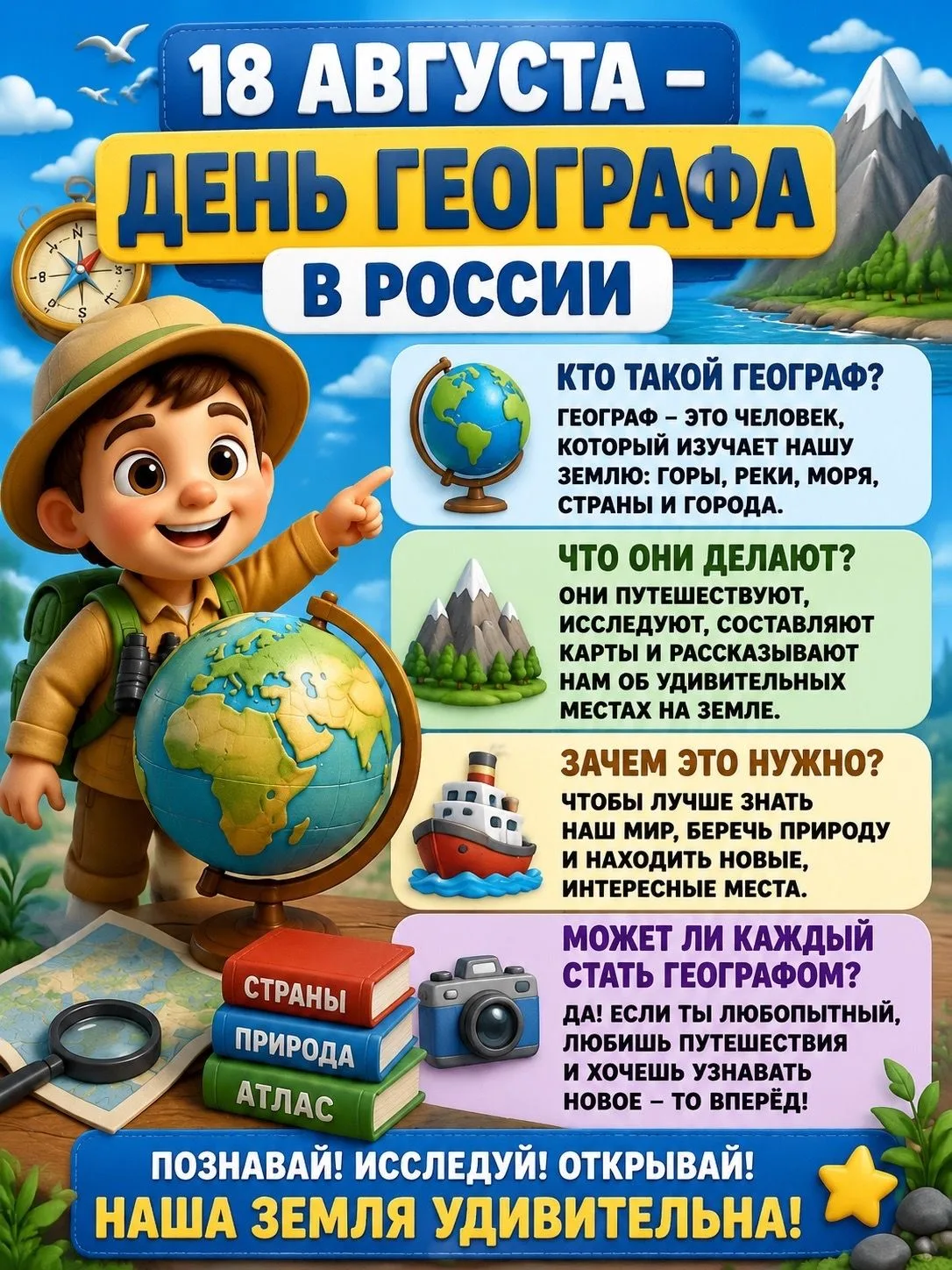 18 августа — День географа!