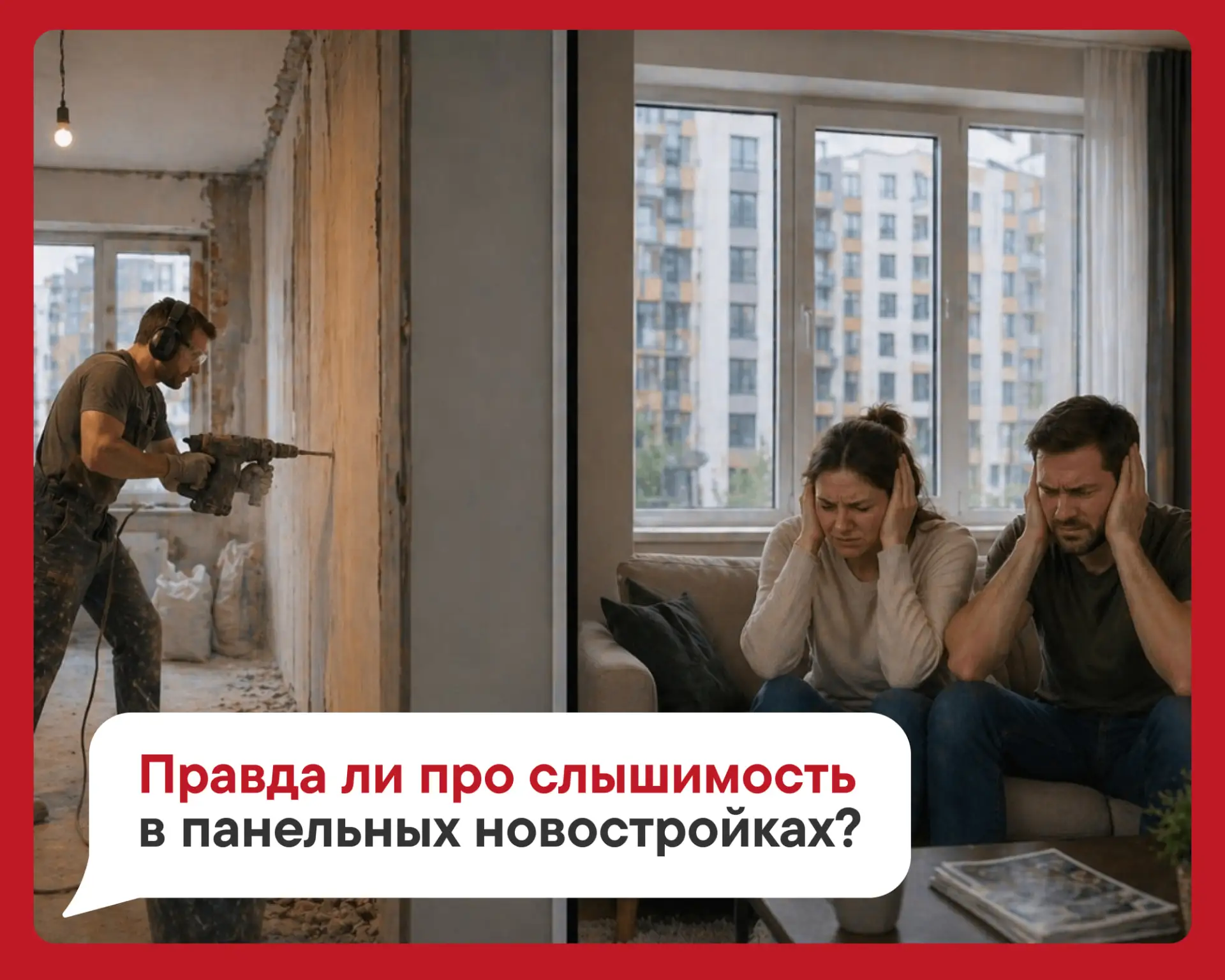 Правда ли про слышимость в панельных новостройках?