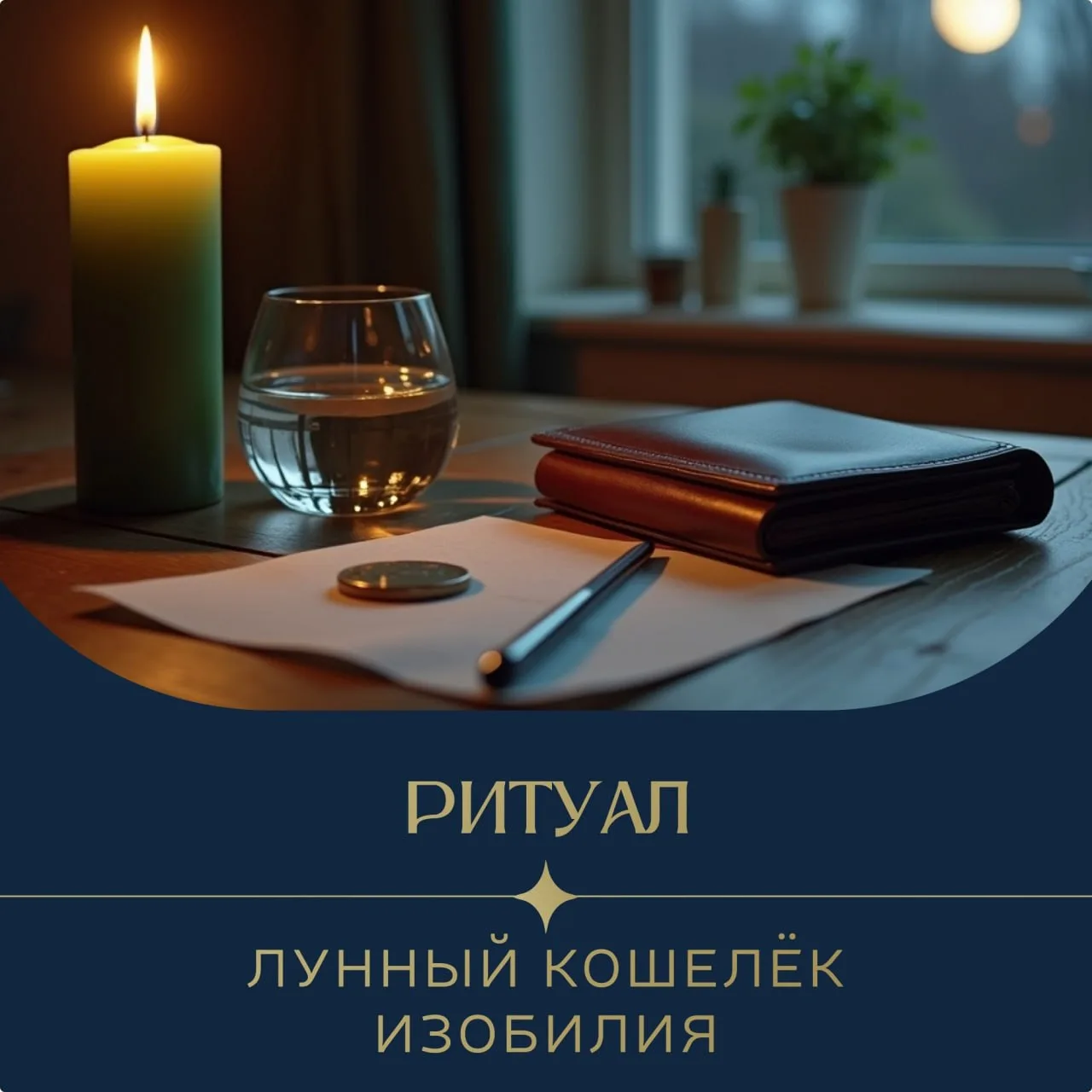 🌕 Ритуал «Лунный Кошелёк Изобилия»

📅 Когда: в день полнолуния (лучше вечером, когда видна Луна).
