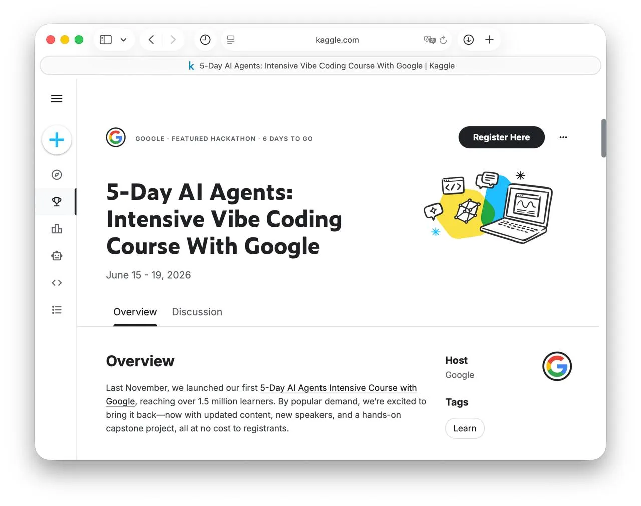 Вайбкодеры, для вас: Google и Kaggle проведут бесплатный 5-дневный интенсив по кодингу ...
