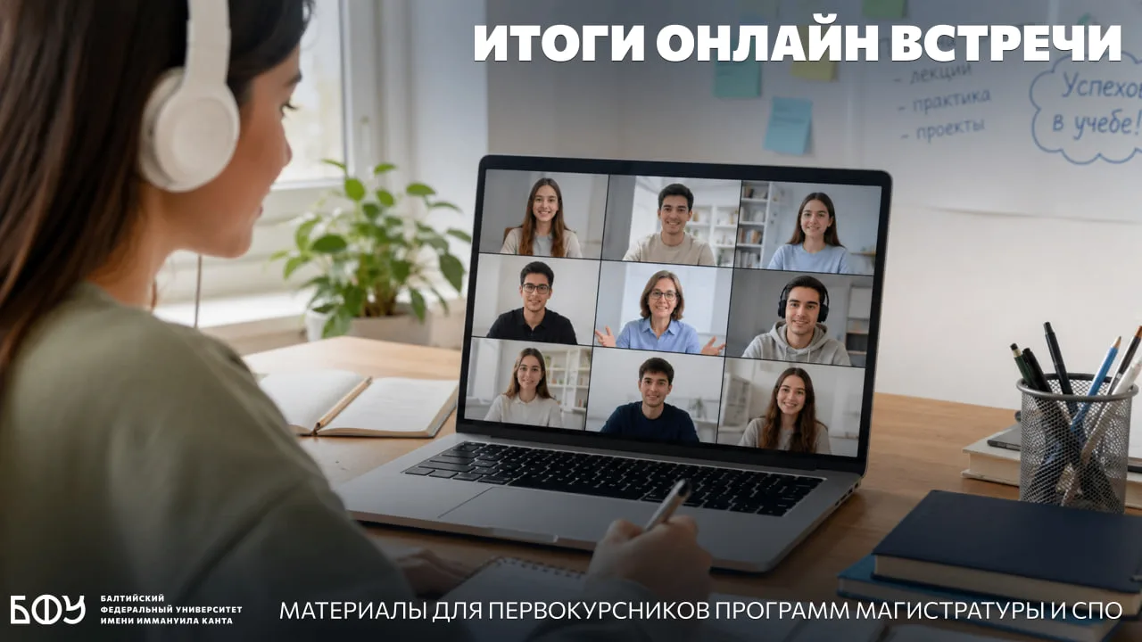 🎓 В БФУ прошла онлайн-встреча для первокурсников магистратуры и СПО