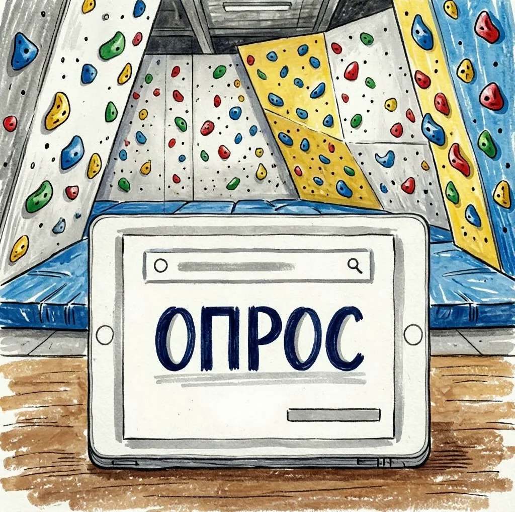 🧗 Опрос для родителей и обучающихся спортивной школы по скалолазанию!