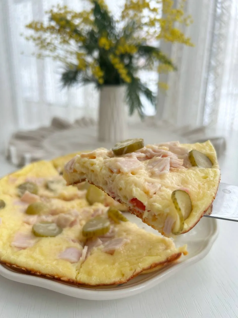 Доброе утро, мои хорошие ❤️  Пицца за 10 минут на сковороде 🍕  Такой вкусный и просто завтрак Д20 см