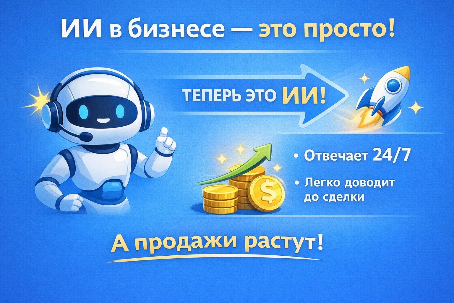 ИИ в бизнесе — это не сложно. Сейчас объясню просто

Представьте 👇

У вас есть сотрудник, который:
