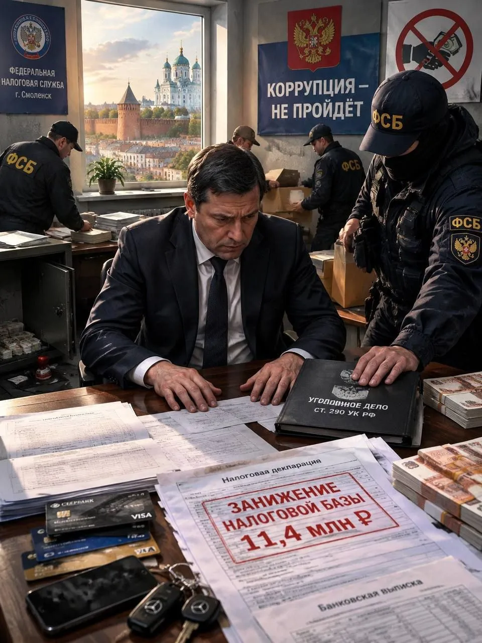 ❗️Взяточная схема в смоленской налоговой: ущерб 20 млн руб.