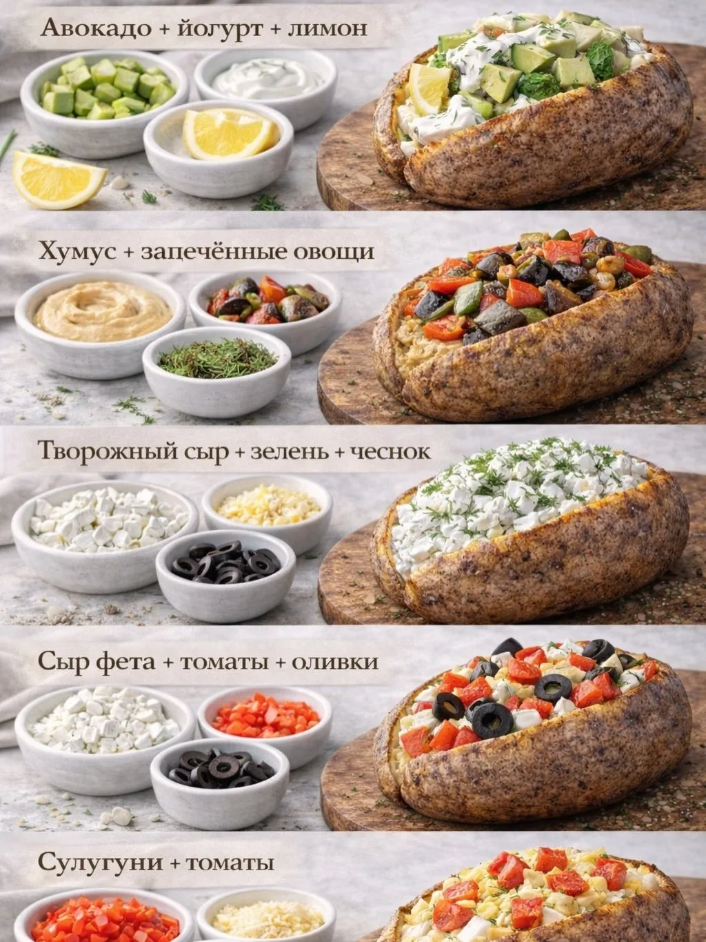 ТОП - 20 НАЧИНОК ДЛЯ КРОШКИ КАРТОШКИ  Торты. Десерты. Рецепты.
