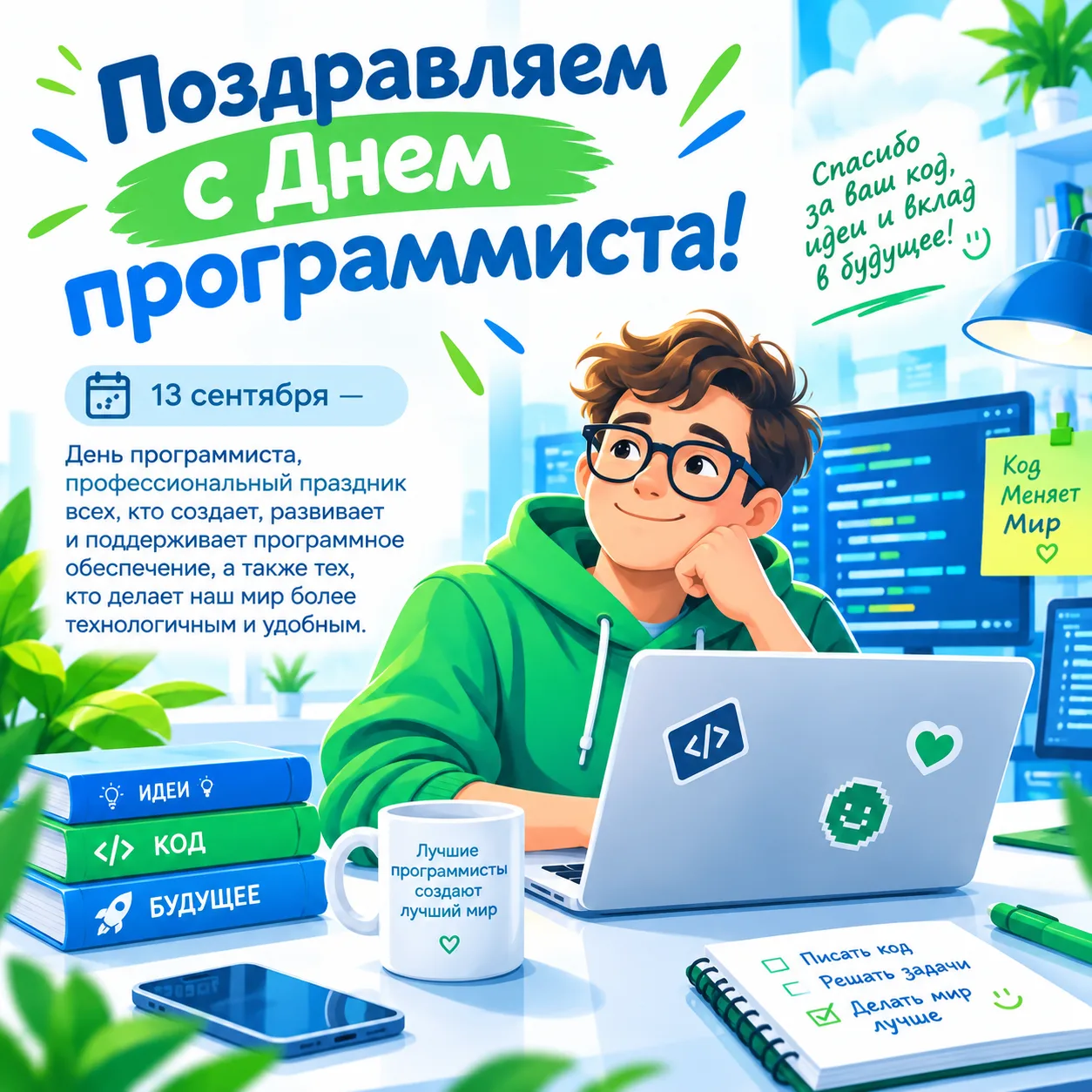 🎉 Поздравляем с Днем программиста!
