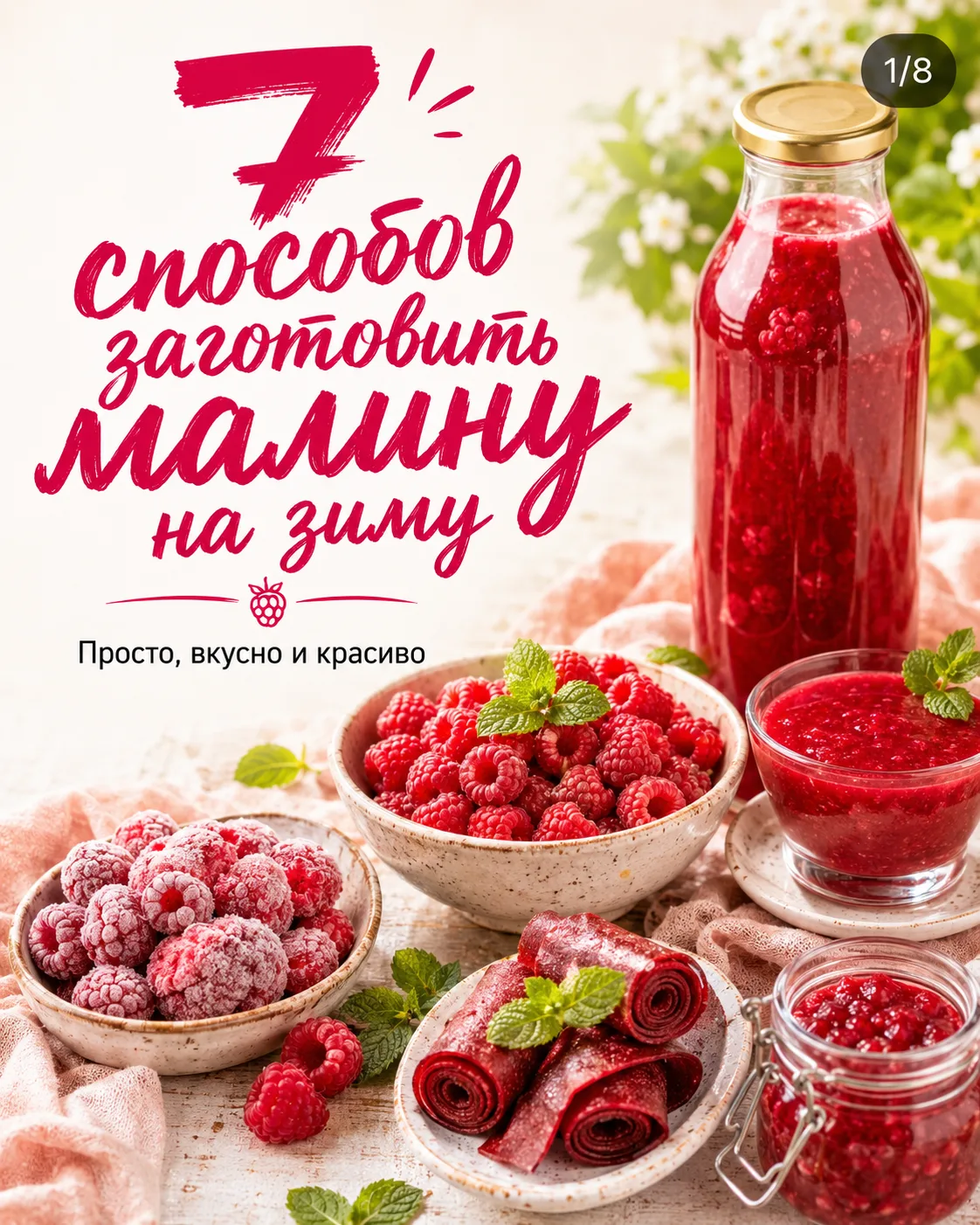 Как сохранить вкус малины до самой зимы
