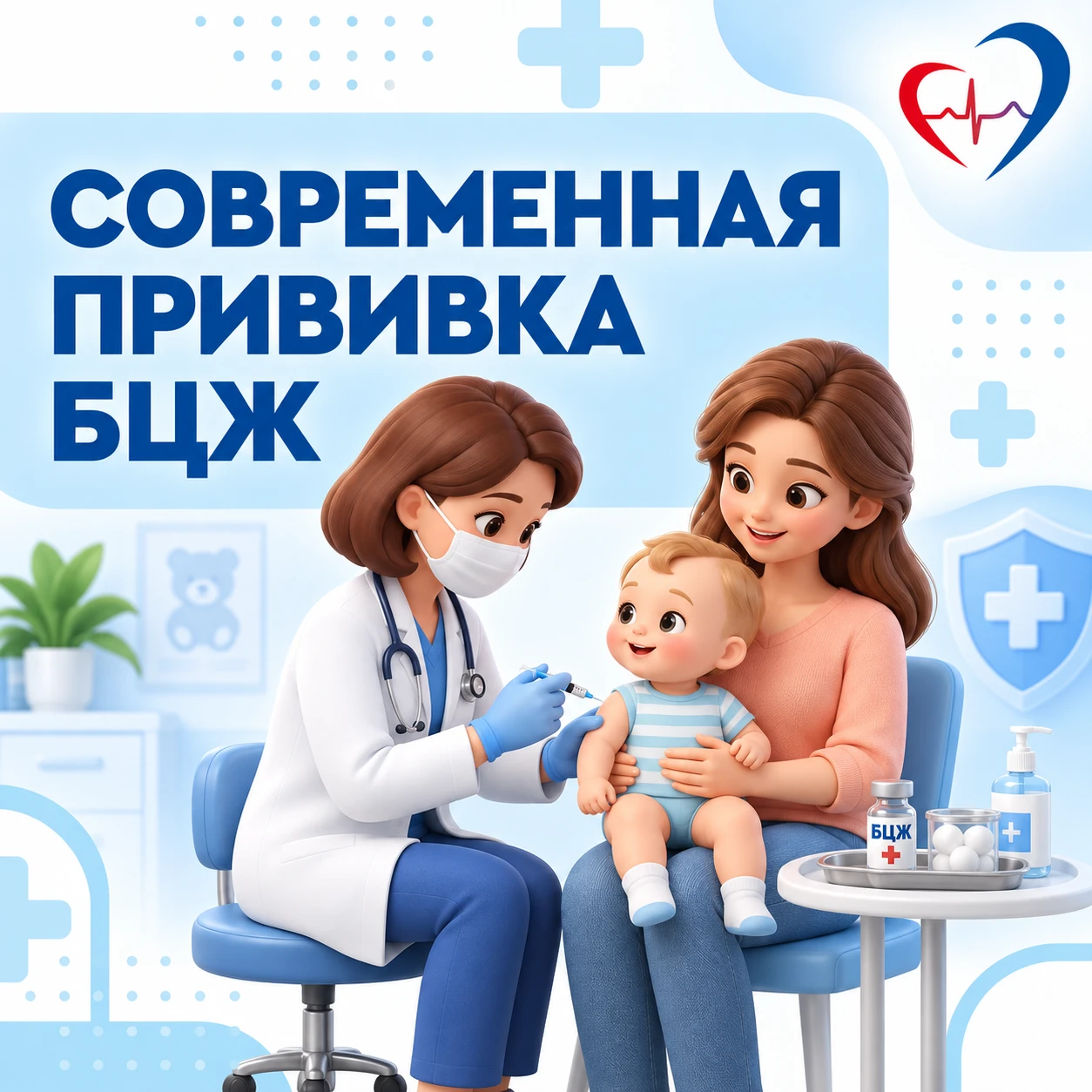 💉Прививка БЦЖ спасает детей от тяжелых форм туберкулёза
