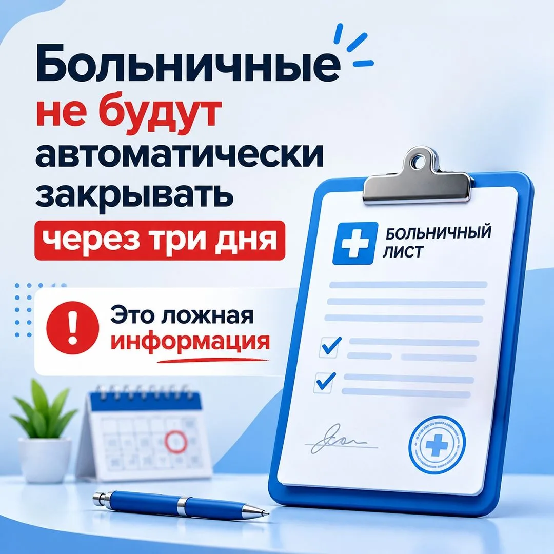 В сети распространили искажённую информацию о больничных листах. На самом деле Минздрав предлагает с