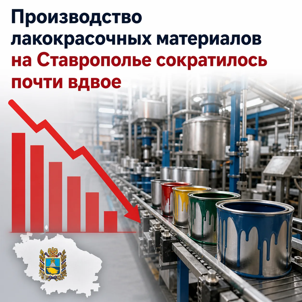 Производство химических веществ и химической продукции в Ставропольском крае в первом п...