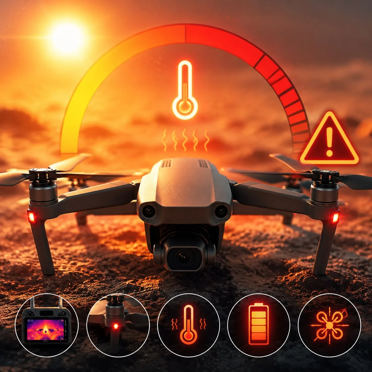 🔥 Мини-гайд: как быстро определить перегрев дрона DJI или Autel