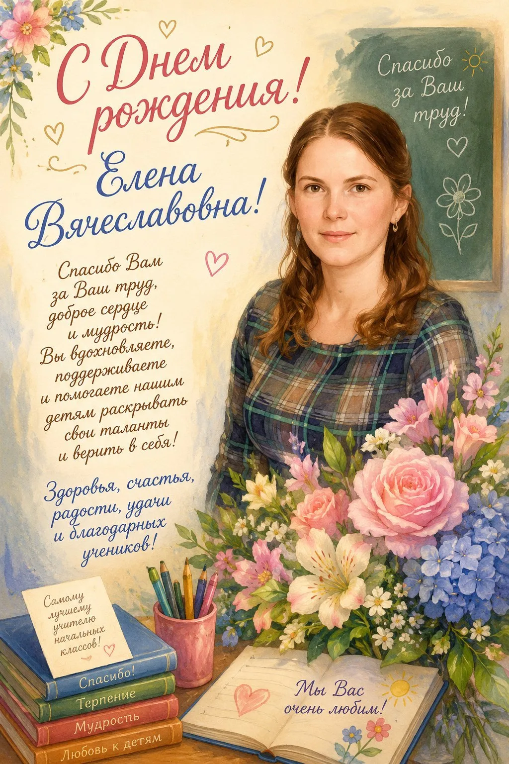 От всей души поздравляем Вас с днём рождения! ✨

Уважаемая Елена Вячеславовна!

Для учеников начальн