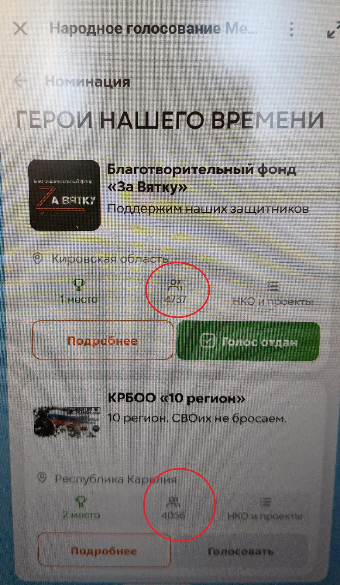 НАС ДОГОНЯЮТ! ГОЛОСУЙ "ЗА ВЯТКУ"!