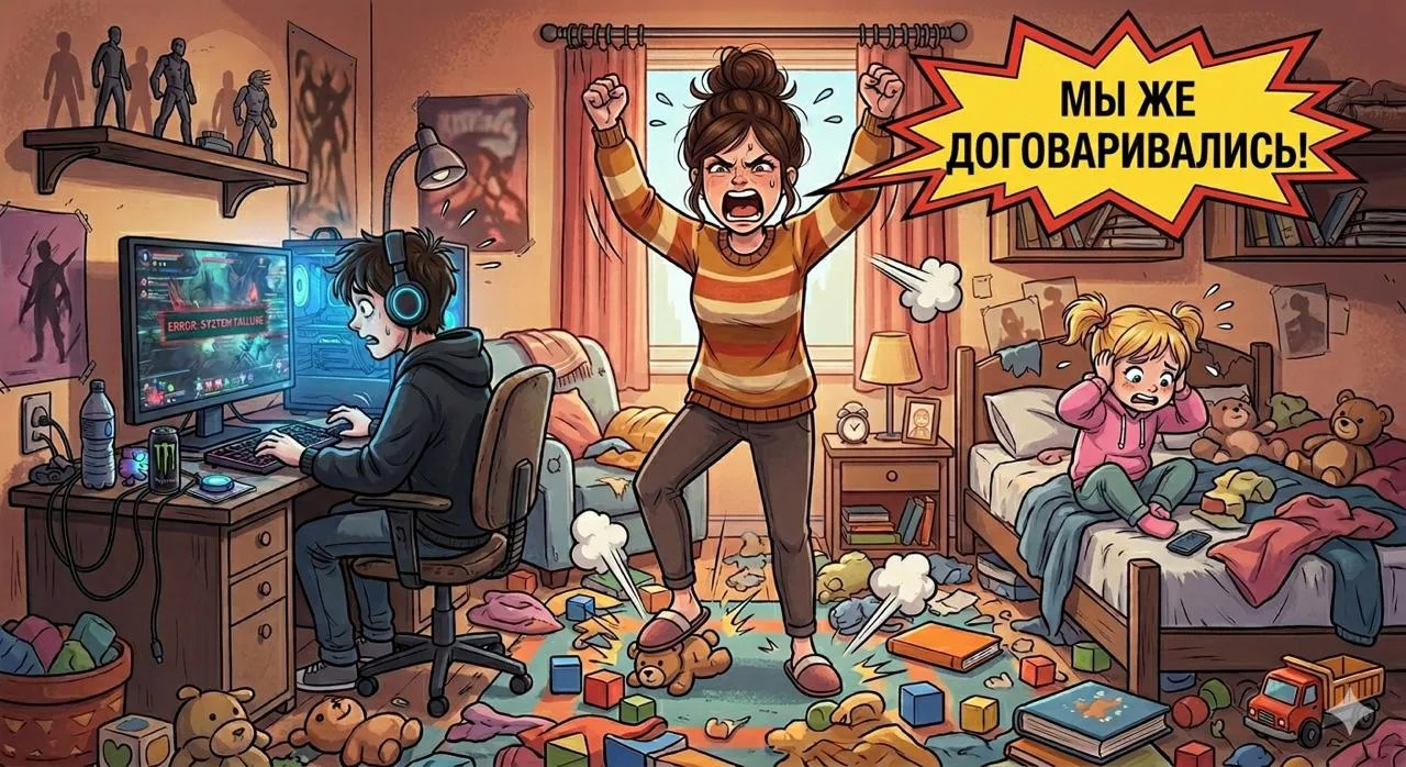 😫 «Мы же договаривались!» — фраза, от которой у родителей дёргается глаз

Ребенок говорит: «Сейчас 