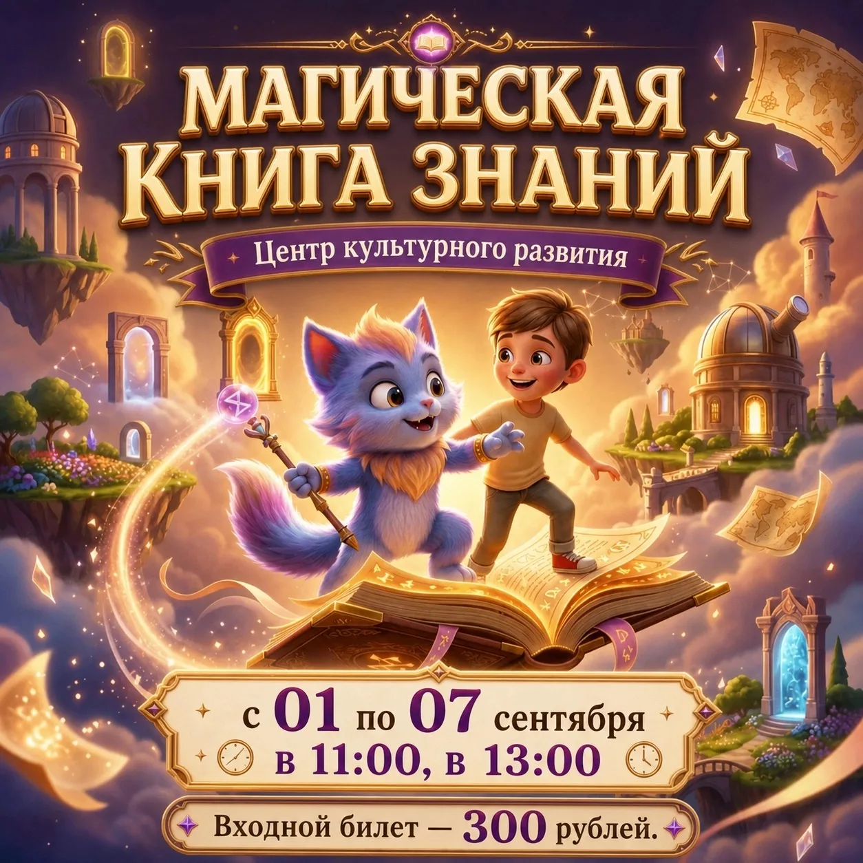 "Провалитесь сквозь эпохи в  День знаний!" ⏳