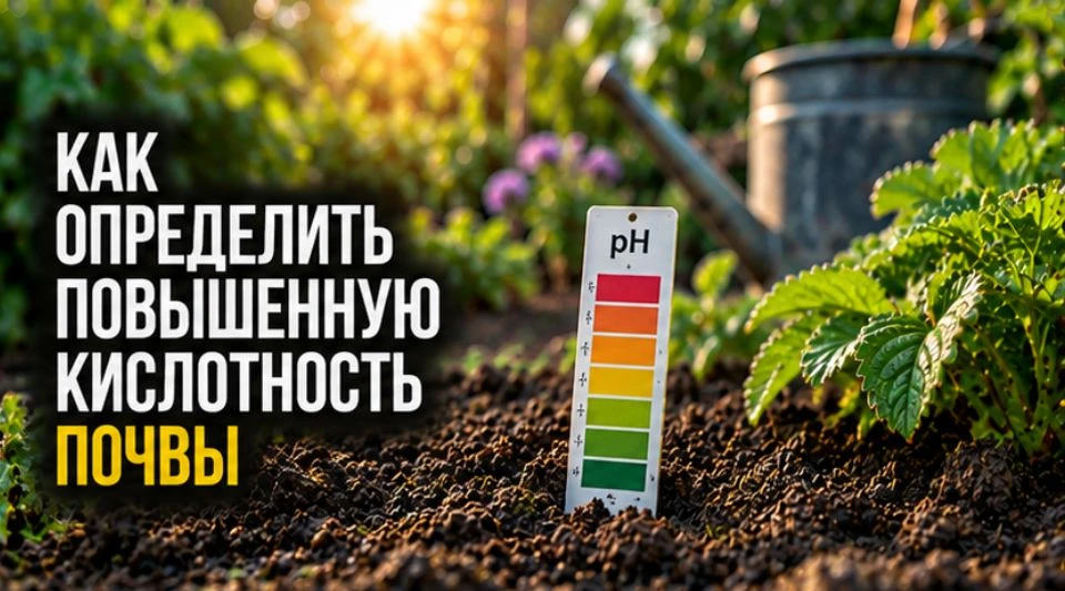 Как определить повышенную кислотность почвы