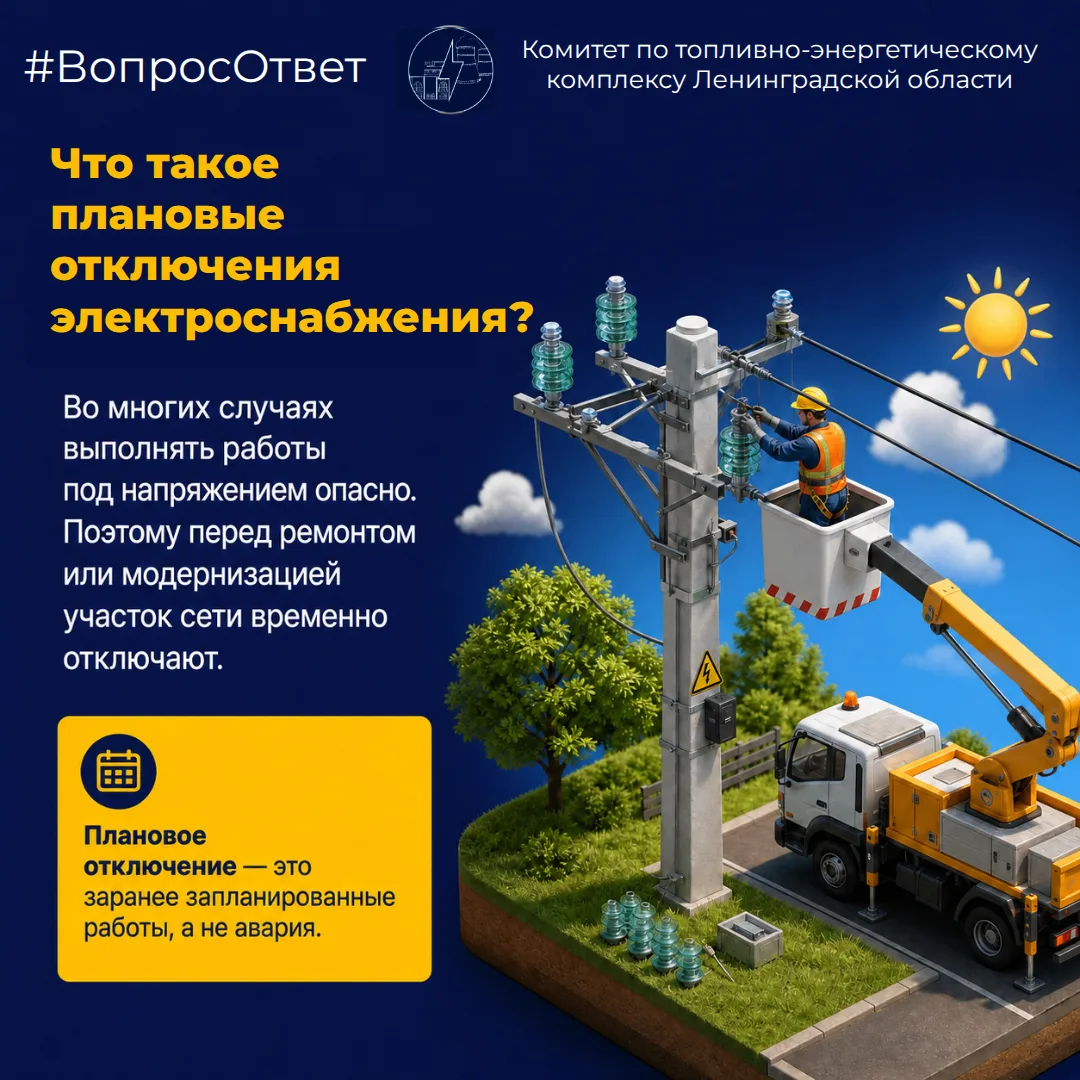 ⚡Почему иногда приходится планово отключать электроэнергию?