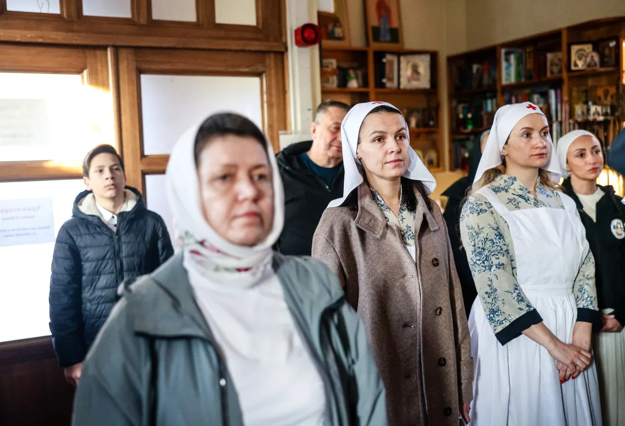 В Знаменском храме в деревне Марьино вместе с прихожанами и Красногорским благочинием принял участие