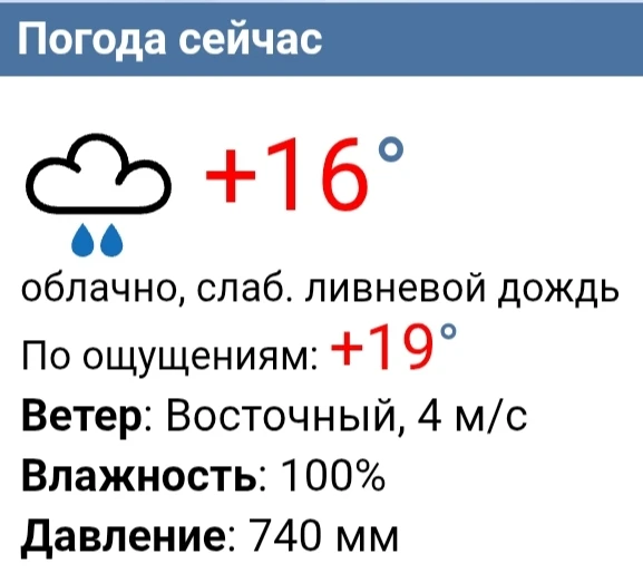 Сейчас в Чебоксарах плюс 16. Ветер восточный, 4 м/с.
Днём ожидается 17-19 градусов тепла. Временами 