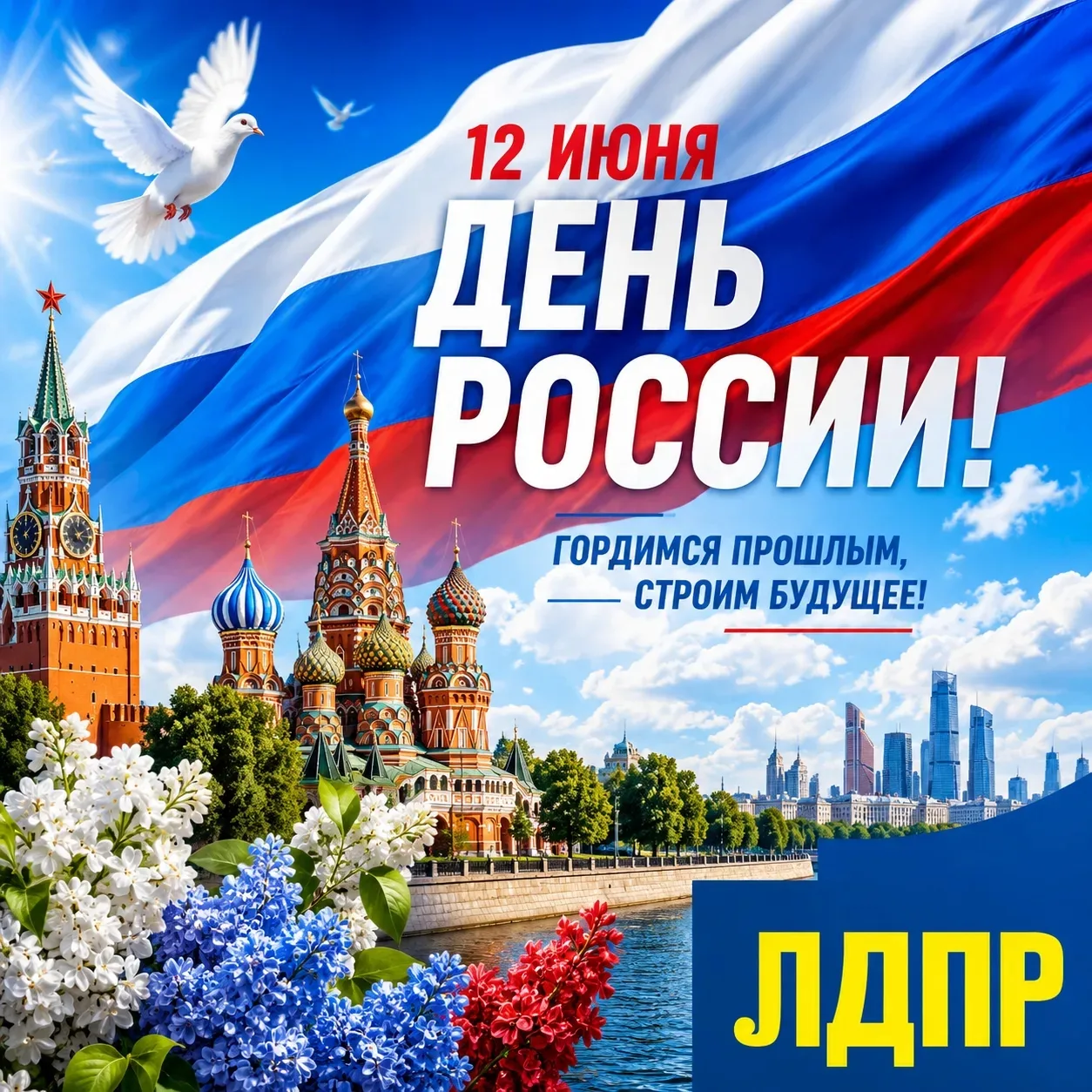 🗣️ Дорогие друзья, с Днем России!                                                                  
